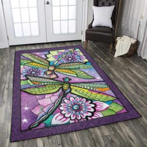Dragonfly 9 Area Rug Living Room Rug Home Decor