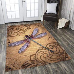 Dragonfly Rug Living Room Area Rug Home Decor
