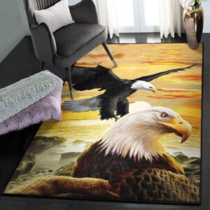 Eagle Patriotic Carpets For Living Room Eagles Rug Home Decor