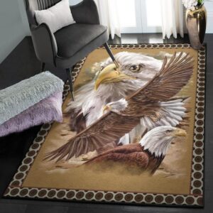 Eagle Patriotic Washable Rugs Eagle Rug Home Decor