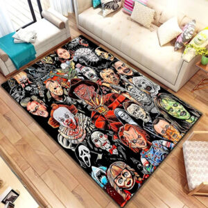 Horror Movie Area Rug Horror Movie Carpet Living Room Rug Indoor Outdoor Rug